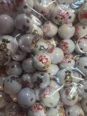 Set of 20 Strawberry Shortcake 16 mm beads